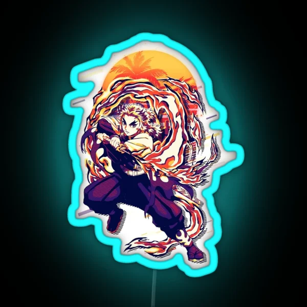 Kyojuro Rengoku RGB Neon Sign