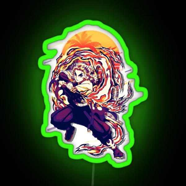 Kyojuro Rengoku RGB Neon Sign