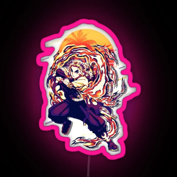 Kyojuro Rengoku RGB Neon Sign
