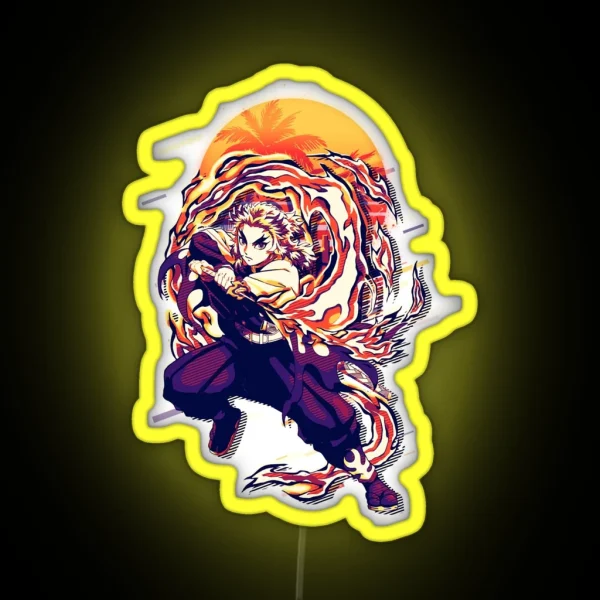 Kyojuro Rengoku RGB Neon Sign