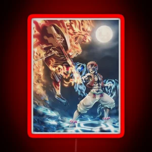 Kyojuro X Akaza RGB Neon Sign