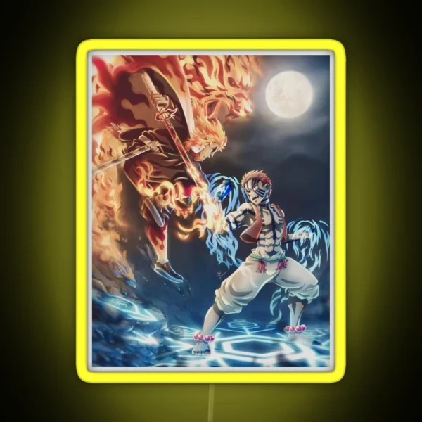 Kyojuro X Akaza RGB Neon Sign