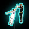 Kyrie Irving Clutch Shot Over Stephen Curry RGB Neon Sign