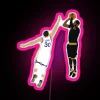 Kyrie Irving Clutch Shot Over Stephen Curry RGB Neon Sign - Image 6
