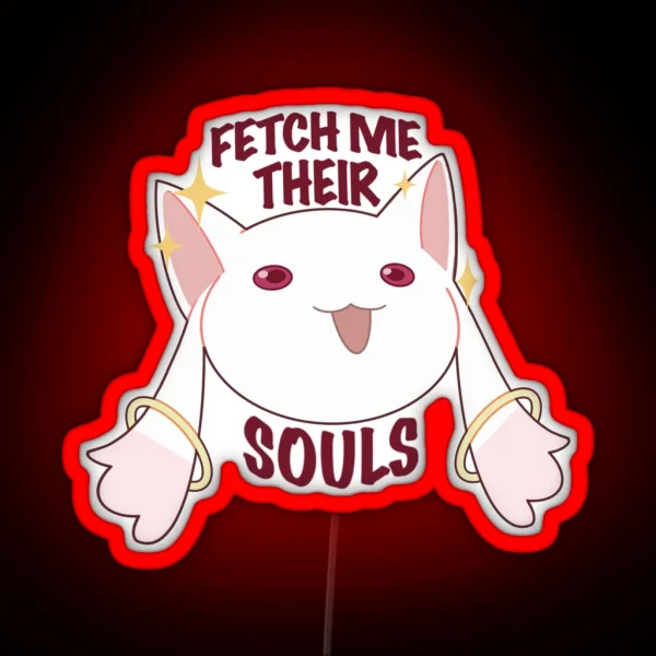 Kyubey Madoka Magica Puella Magi Madoka Magica RGB Neon Sign