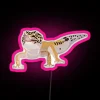 L Is For Leopard Gecko RGB Neon Sign