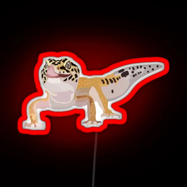 L Is For Leopard Gecko RGB Neon Sign