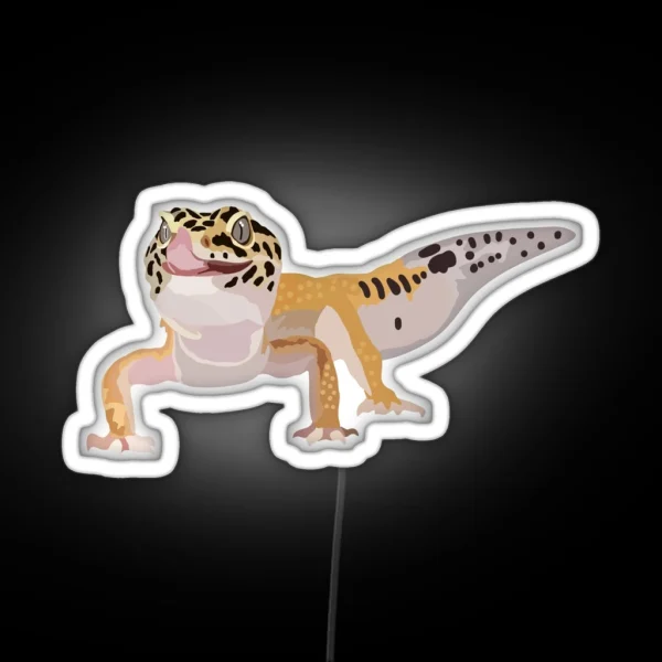 L Is For Leopard Gecko RGB Neon Sign