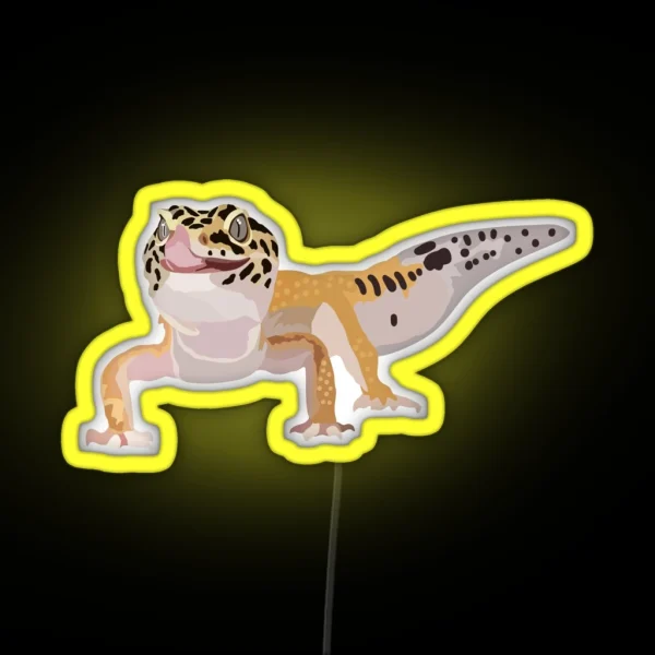 L Is For Leopard Gecko RGB Neon Sign