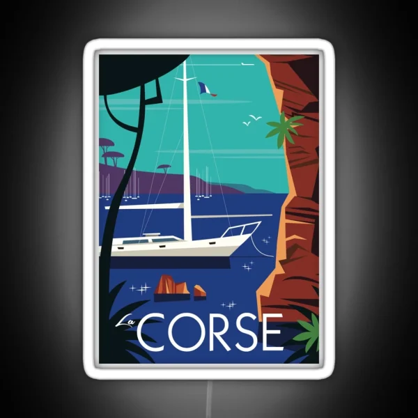 La Corse Poster RGB Neon Sign