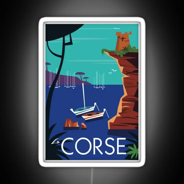 La Corse Poster RGB Neon Sign