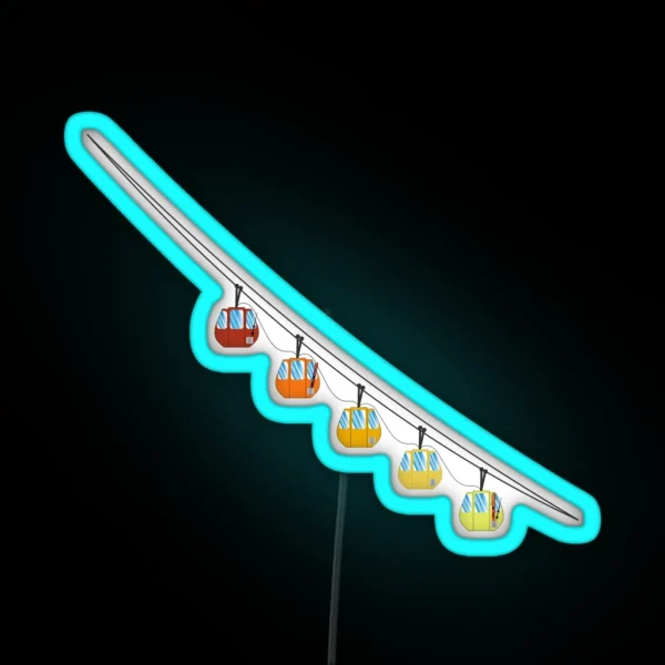 La Grave Cable Car RGB Neon Sign