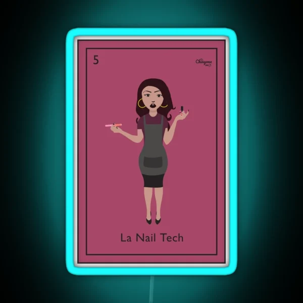 La Nail Tech RGB Neon Sign