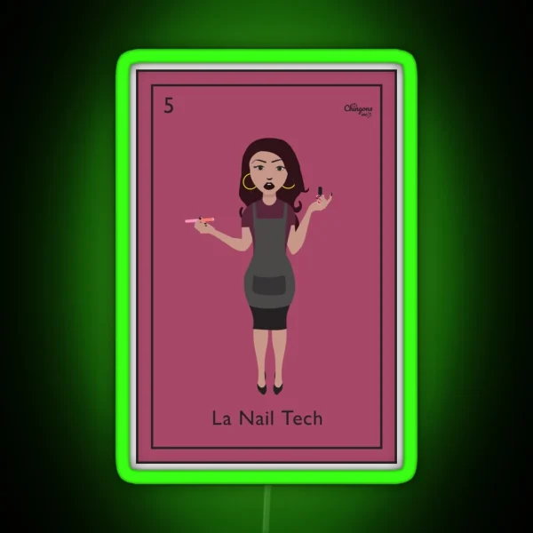 La Nail Tech RGB Neon Sign