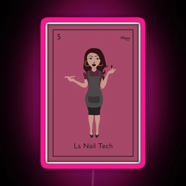 La Nail Tech RGB Neon Sign