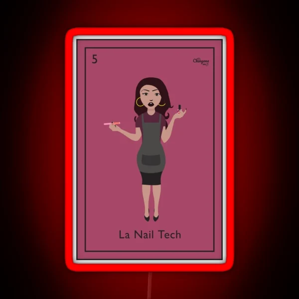 La Nail Tech RGB Neon Sign