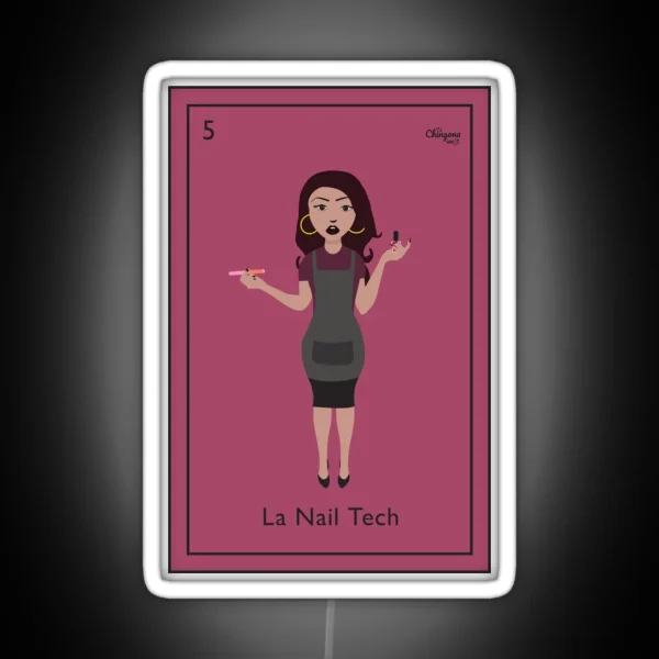 La Nail Tech RGB Neon Sign