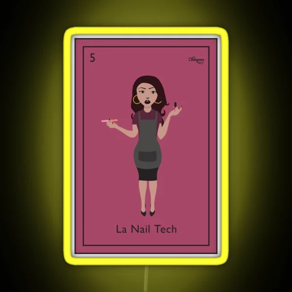 La Nail Tech RGB Neon Sign