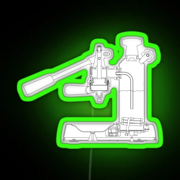 La Pavoni Lever Espresso Machine RGB Neon Sign