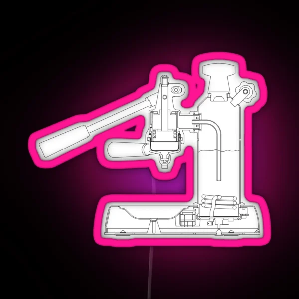 La Pavoni Lever Espresso Machine RGB Neon Sign