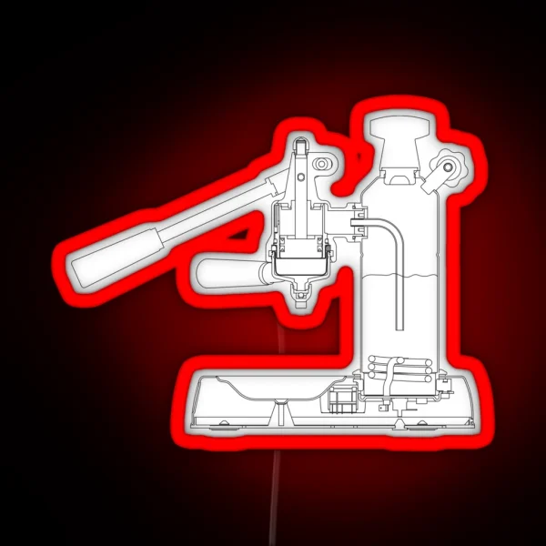 La Pavoni Lever Espresso Machine RGB Neon Sign