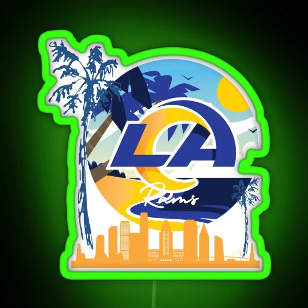 LA Rams RGB Neon Sign
