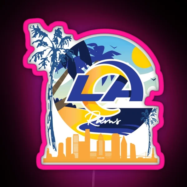 LA Rams RGB Neon Sign