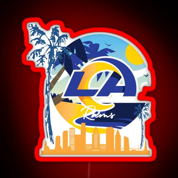 LA Rams RGB Neon Sign