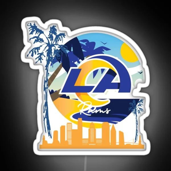 LA Rams RGB Neon Sign
