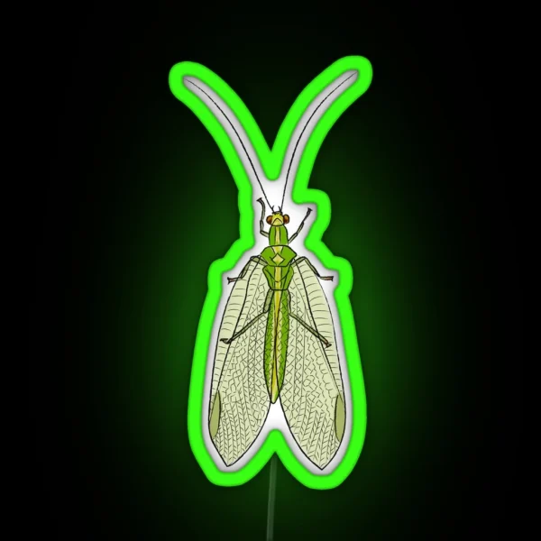 Lacewing Center RGB Neon Sign