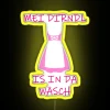 Ladies Fun Led MEI DIRNDL IS IN DA WASH Oktoberfest Munich Wiesn RGB Neon Sign - Image 6