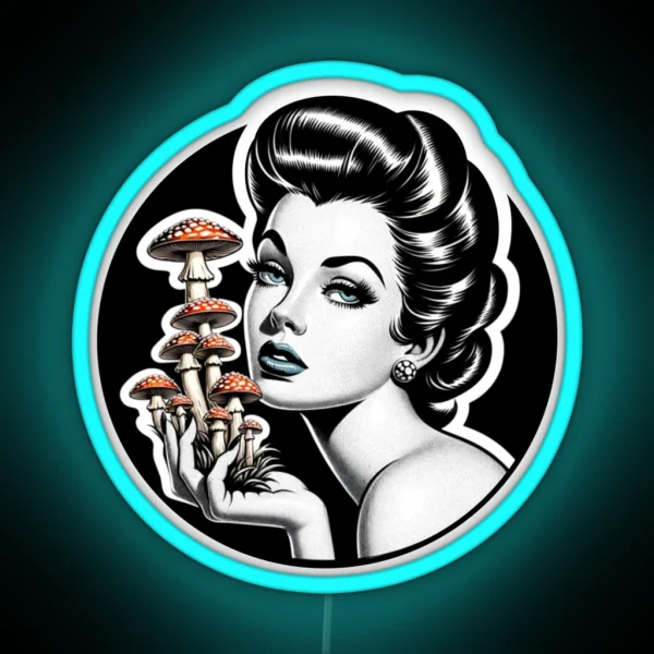 Lady Amanita RGB Neon Sign