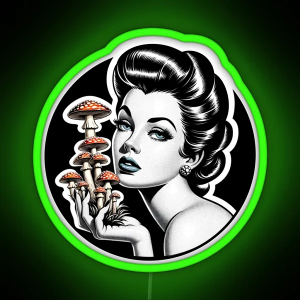Lady Amanita RGB Neon Sign