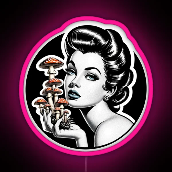 Lady Amanita RGB Neon Sign