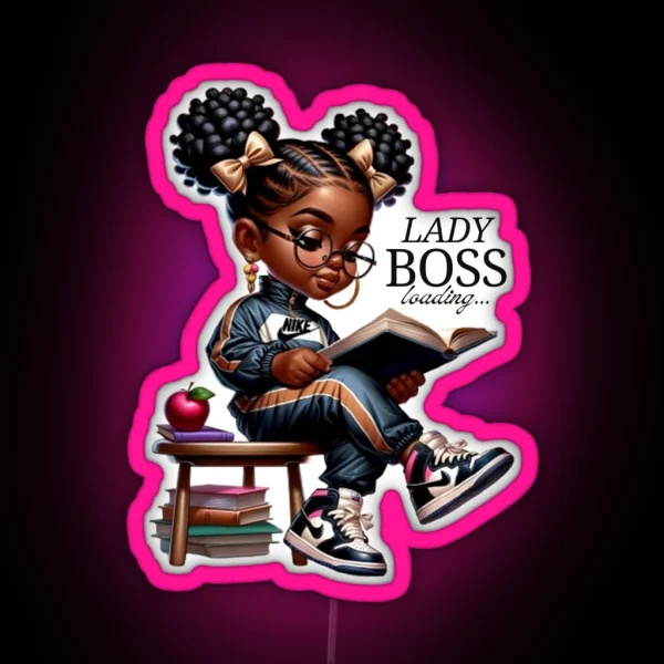 Lady Boss Loading RGB Neon Sign
