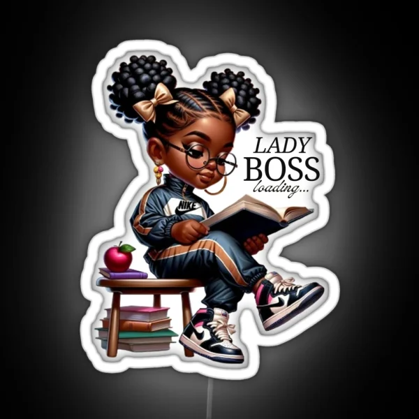 Lady Boss Loading RGB Neon Sign