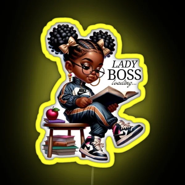 Lady Boss Loading RGB Neon Sign
