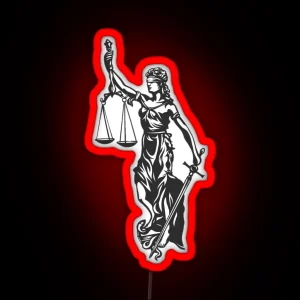 Lady Justice RGB Neon Sign