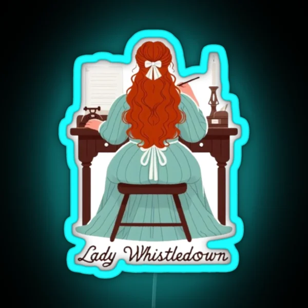 Lady Whistledown In Action RGB Neon Sign