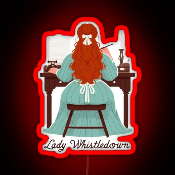 Lady Whistledown In Action RGB Neon Sign