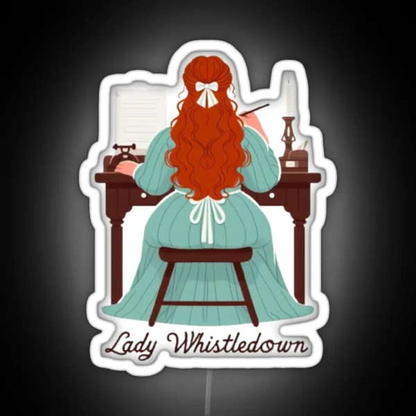 Lady Whistledown In Action RGB Neon Sign
