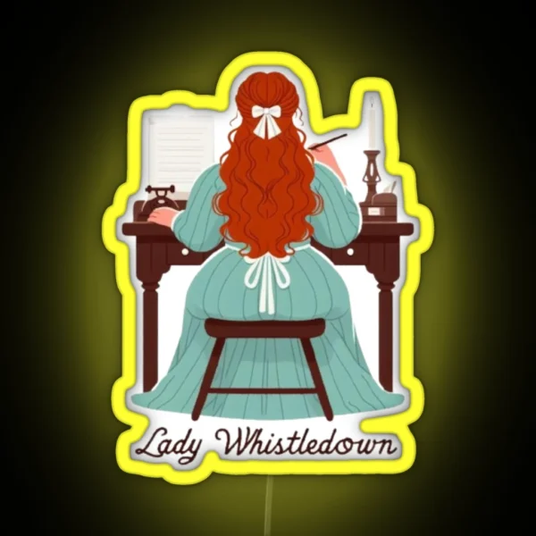 Lady Whistledown In Action RGB Neon Sign