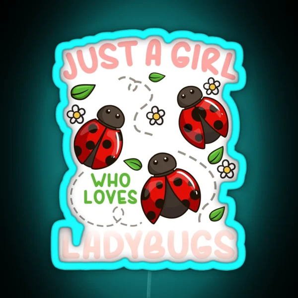 Ladybug Ladybug Lover Insect RGB Neon Sign