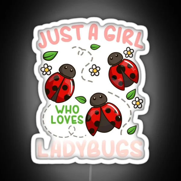 Ladybug Ladybug Lover Insect RGB Neon Sign