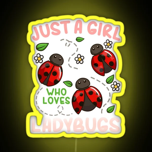 Ladybug Ladybug Lover Insect RGB Neon Sign