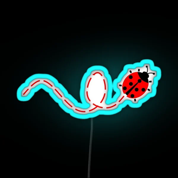 Ladybug RGB Neon Sign