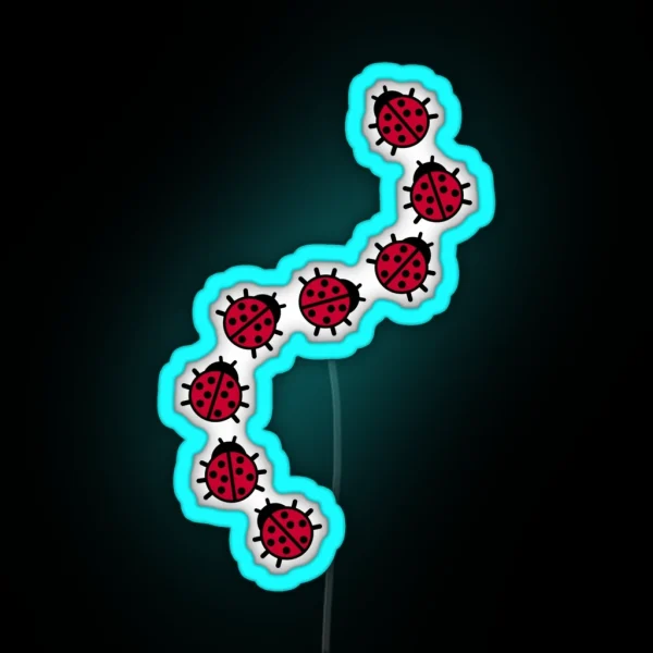 Ladybugs RGB Neon Sign