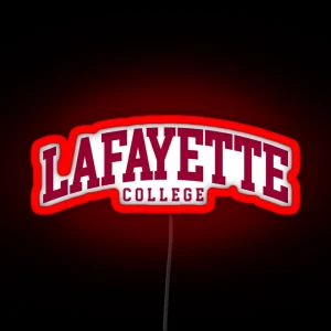 Lafayette College Font Curved RGB Neon Sign