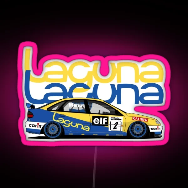 Laguna BTCC Legends RGB Neon Sign