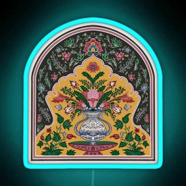 Lahore Flowers RGB Neon Sign